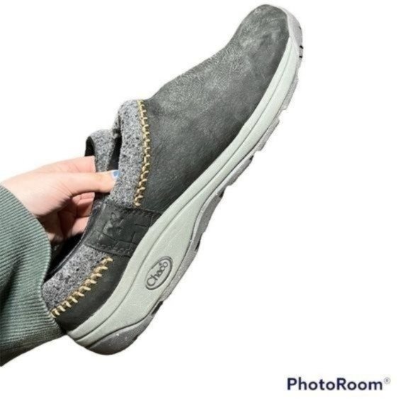 Chaco Zealander Mens Slip On Flat Clog Size 14 Black - Picture 2 of 9